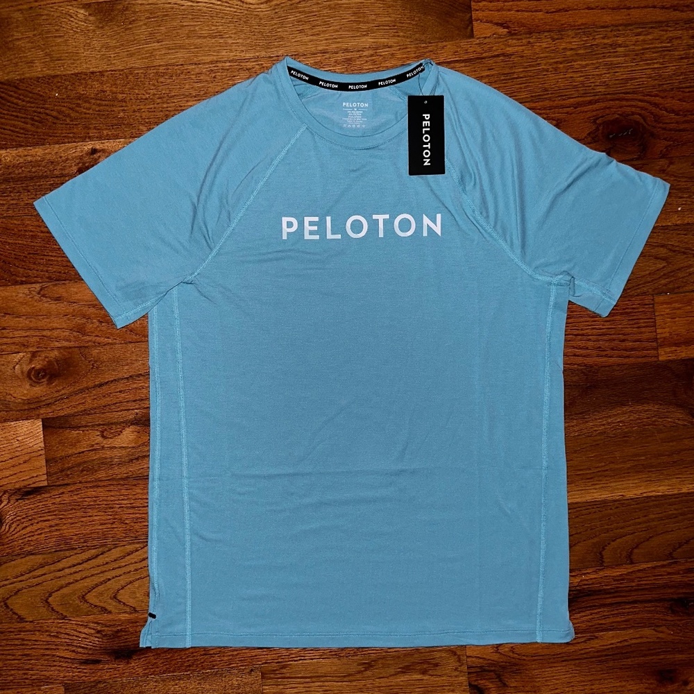 NWT Peloton Blue Tech Short Sleeve